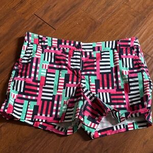 crown & ivy Multicolor Geometric Women's Shorts